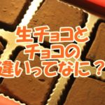 生チョコとチョコの違いってなに？