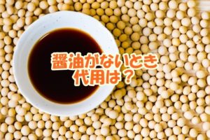 醤油がないとき代用は？